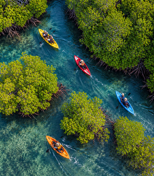 Kayaking at Banyuwedang Bay